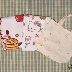 ハローキティ バスタオル バッグ 3点セット