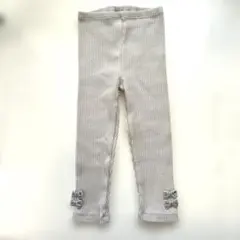 【新品未使用】レギンス　綿　80 グレー