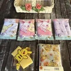 ポケモンタオル4枚セット エコバッグ、ドリンクスリーブ