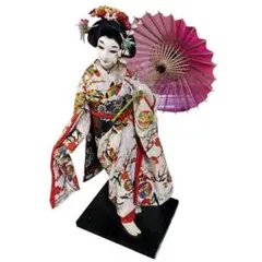 額縁入りガラス面 立体の日本人形 芸者風 中古 額縁入りガラス面 立体の日本人形 芸者風 中古