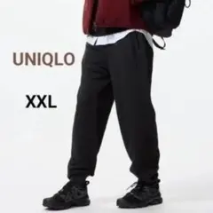 MEN 丈長め XXL BLACK ユニクロ スウェットパンツ タグ付き 新品