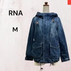 RNA アールエヌエー　裏ボア　デニムアウター　インディゴ　Mサイズ