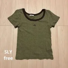SLY 半袖ストライプTシャツ