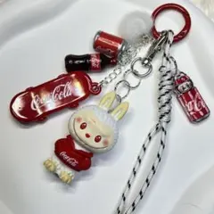 【人気】コーララブブフィギュアビーズストラップ　キーホルダー　スマホ