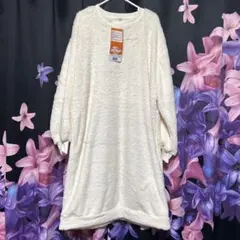 タグ付き新品未使用品 LLサイズ フリースルームウェア ワンピース 暖かい 極暖