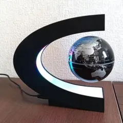 LEDライト付き浮遊地球儀 C字型スタンド