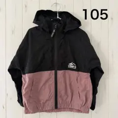 キッズ マウンテンパーカー 105 ピンク 黒　アウター　ジャンパー　ブルゾン
