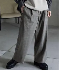 グレーワイドスラックス