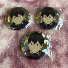 ハイキュー 影山飛雄 トレーディングホログラム缶バッジ