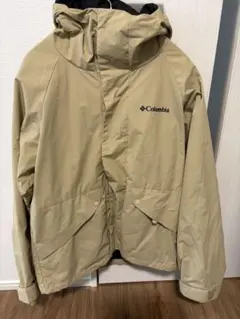 Columbia ベージュ マウンテンパーカー S