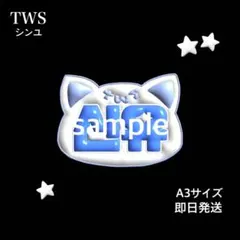 【即日発送】TWS シンユ　シニュ　ぷっくり風ネームボード