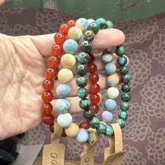 在庫処分三本セット⑧ パワーストーン　ブレスレット