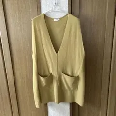 LEPSIM マスタード Vネック ニットベスト F