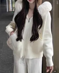 ジップアップパーカー 裏起毛