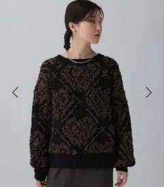 レプシィム　タグ付き　3.5ゲージペルシャ柄プルオーバー　ブラック