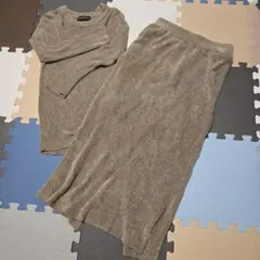 リブニット セットアップ