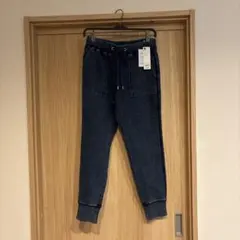 未使用　GU デニムスウェットイージーパンツ　 Lサイズ