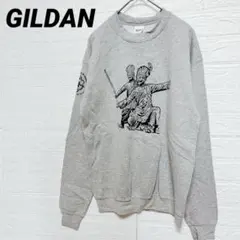 GILDAN ギルダン スウェット トレーナー グレー 古着 ストリート【XL】