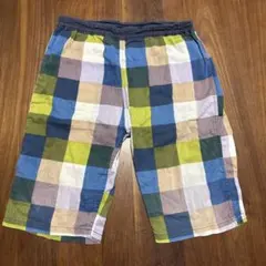 ステテコドットコム　ブロックチェックステテコ110cm ハーフパンツ