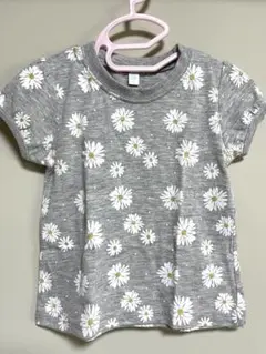ELFIN DOLL デイジー柄 グレー Tシャツ 80cm