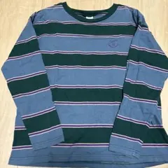 DOUBLE NAMEボーダーロゴロングT