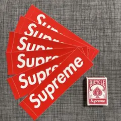 supreme ステッカー6枚 トランプ 正規品