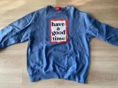 have a good time 水色 スウェット XL