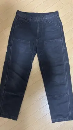 unisex Levi's 568 ルーズストレート ダブルニーブラック