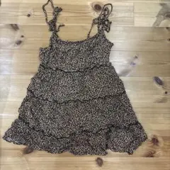SHEIN レオパード柄 キャミワンピース ギャル　y2k