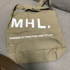 MHL. カーキ トートバッグ