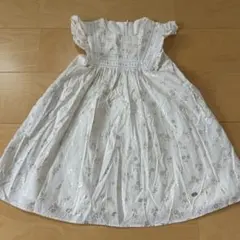 Tartine et Chocolat花柄刺繍 ノースリーブワンピース