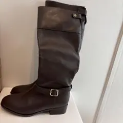 オリエンタルトラフィック　ダークブラウン レザー ロングブーツ Lサイズ