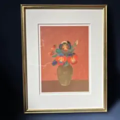 美術品　洋画家 市川加久一 「蘭花」 旺玄会常任委員 絵画 美術品 洋画家 市川加久一 「蘭花」 旺玄会常任委員 絵画 - メルカリ