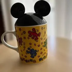 TDL 東京ディズニーランド ダンシングミッキー マグカップ 蓋つき 레트로