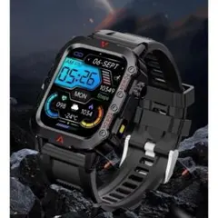 【新品未使用】大画面スマートウォッチ LAXASFIT Q11 BK