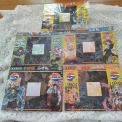 鬼滅の刃飾れる対決ふせん 屏風型　5種類セット　サントリー