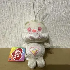 ケアベア™ シャイニーベロア ぷちマスコット　白