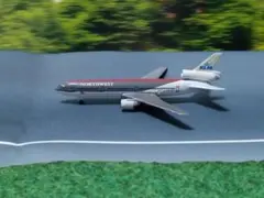 【レア品】シャバク 1/600 ノースウエスト航空 DC10