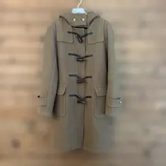 ベージュ ダッフルコート フード付き