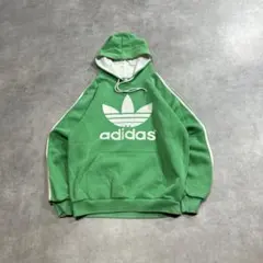 お*ケ様 USA古着 adidasトレフォイルプリント　パーカー　希少カラー　3