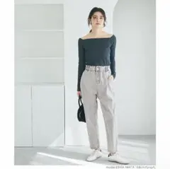 coca ハイウエストデニムパンツ　グレー　Sサイズのサムネイル
