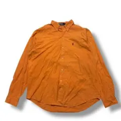 ⭐*ン様 【XL】Polo Ralph Lauren 長袖シャツ オレンジ