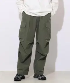 BEAMS HEARTミリタリーバルーンカーゴパンツ　ビームス　オリーブ　L