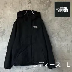 ザノースフェイス　マウンテンパーカー　人気アイテム　ナイロン　黒　レディースL