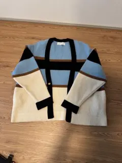 CULLNI/STUDIOUS別注 カラーボーダーカーディガン/サイズ2