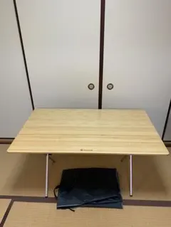 未使用　スノーピーク　ワンアクションテーブルロング竹　廃盤カラー　説明文要読 ワンアクションテーブルロング竹 | 山形市キャンピングカー