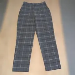 【any FAM】チェック テーパード パンツ Lサイズ　リラックスのサムネイル