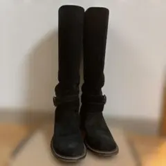 スエード ロングブーツ