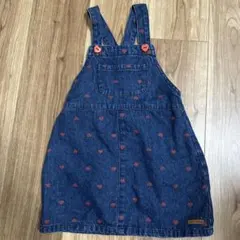 バースデイ futafuta ハート デニムワンピース 95