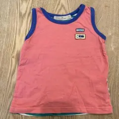 GLOBAL WORK タンクトップ ピンク・ストライプ